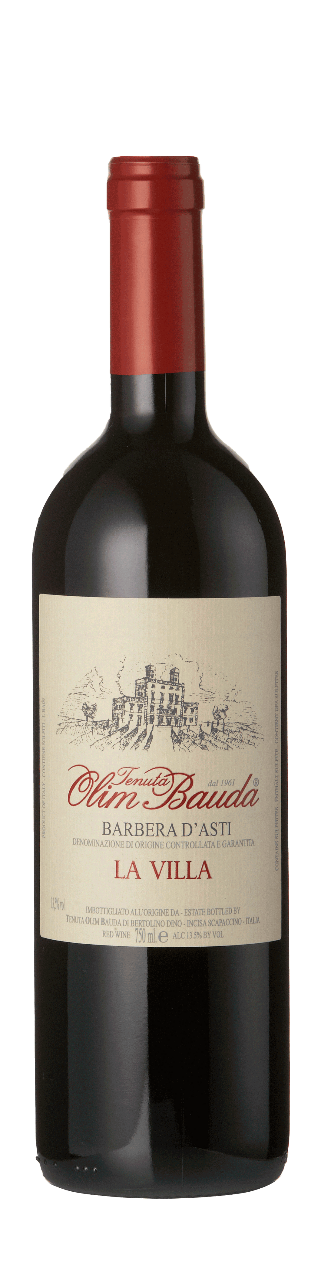 TENUTA OLIM BAUDA, BARBERA D'ASTI, DOCG, LA VILLA, PIEDMONT, ITALY, 2019