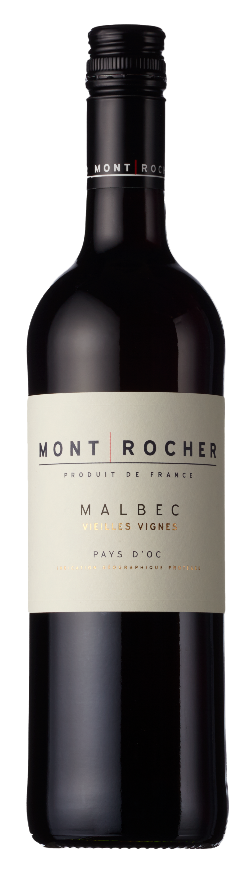 MONT ROCHER, MALBEC, VIEILLES VIGNES, IGP PAYS D'OC, FRANCE, 2020